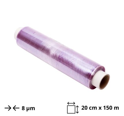 Folija prehrambena PVC 20 cm x150 m 8 μm