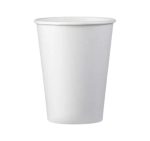 Čaša papirnata 350 ml d=90 mm 1-slojna bijela SUP, 50 kom
