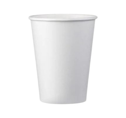 Čaša papirnata 350 ml d=90 mm 1-slojna bijela SUP, 50 kom