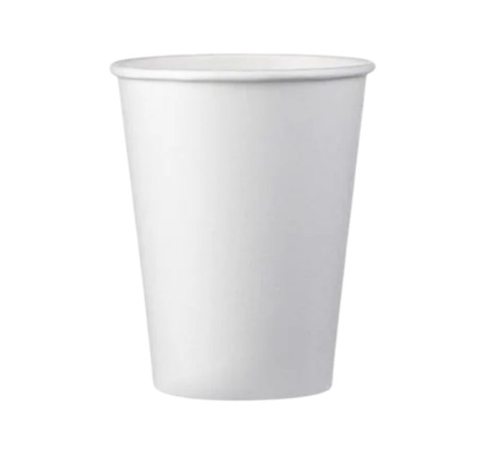 Čaša papirnata 350 ml d=90 mm 1-slojna bijela SUP, 50 kom