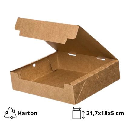 Kutija s poklopcemt 21,7x18x5 cm 25 kom