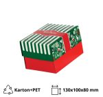 Kutija s poklopcem za desert 13x10x8 cm CHRISTMAS [11 kom/pak]