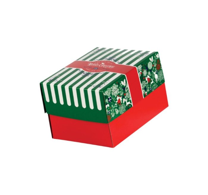 Kutija s poklopcem za desert 13x10x8 cm CHRISTMAS [11 kom/pak]