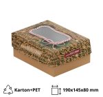 Kutija s poklopcem za desert 19×14.5 x8 cm CHRISTMAS [11 kom/pak]