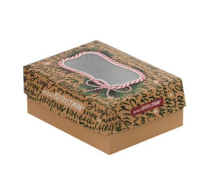 Kutija s poklopcem za desert 19×14.5 x8 cm CHRISTMAS [11 kom/pak]