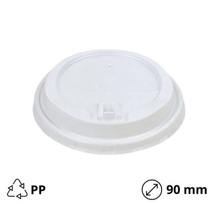 Poklopac sa zatvaračem PP d=90 mm bijeli 100 kom