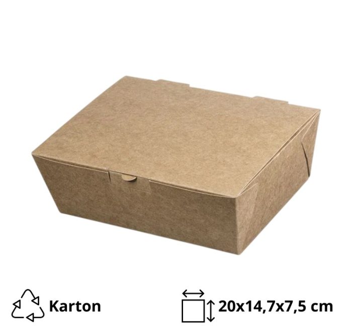 Kutija s poklopcem 20x14x7,5 cm 25 kom