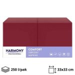 Papirnate salvete 2 sl 33×33 cm bordo 250 l/pak