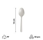 Plastična žlica PP 14 cm bijela 50 kom