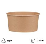 Papirnata posuda 1100 ml d=150 mm kraft bez poklopca 50 kom