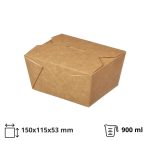 Papirnata posuda Fold Box 600 ml 110x90x65 mm, kraft 25 kom