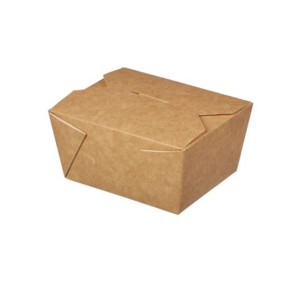 Papirnata posuda Fold Box 600 ml 110x90x65 mm, kraft 25 kom