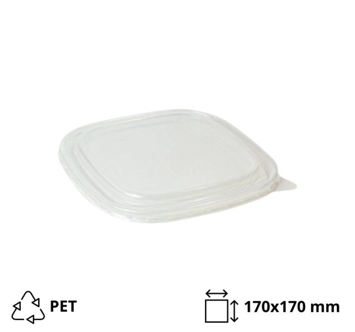 Poklopac PET za posudu 750/1000/1200 ml 170×170 mm 50 kom