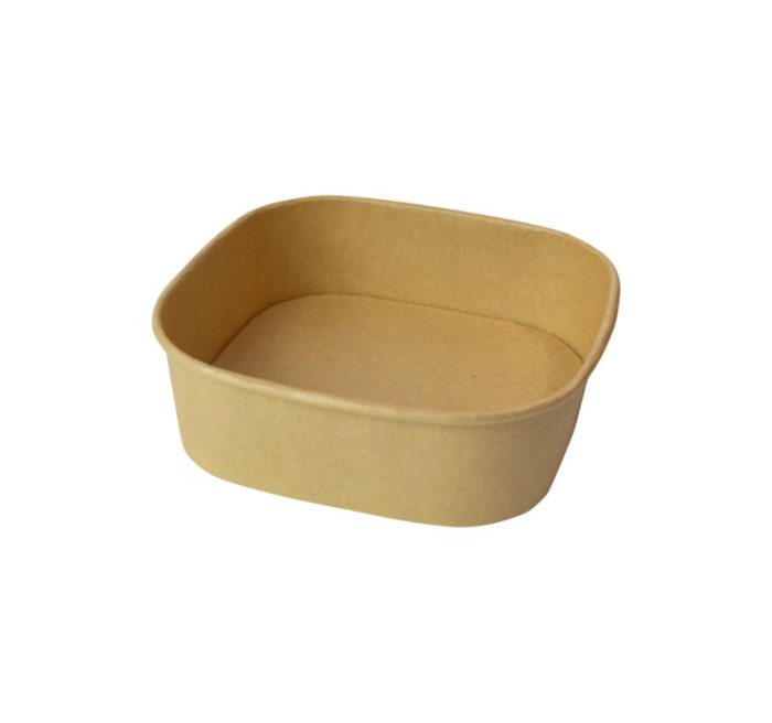 Papirnata posuda 750 ml 170х170х42 mm, kraft, bez poklopca 50 kom