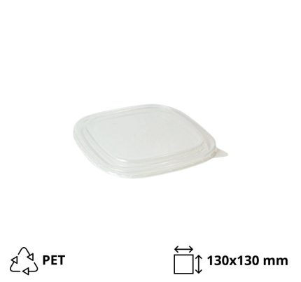 Poklopac PET za posudu 650 ml 130×130 mm 50 kom