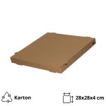 Kutija za pizzu 28х28х4 cm kraft [100 kom/pak]