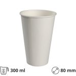 Čaša papirnata 300 (350) ml d=80 mm za hladna pića dvostruki PE 50 kom