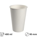 Čaša papirnata 400 (500) ml d=90 mm za hladna pića dvostruki PE 50 kom