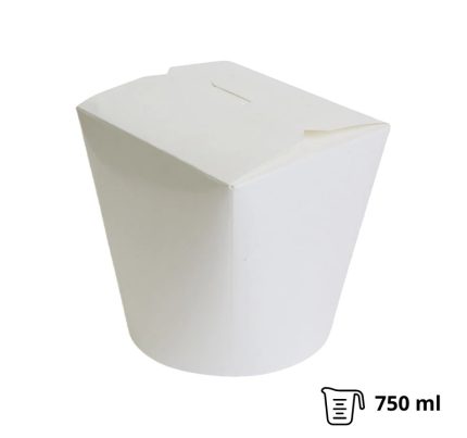 Papirnata posuda za WOK 750 ml bijela 50 kom