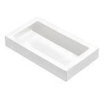 Papirnata posuda s prozorom ECO TABOX 1450 ml 260x150x40 mm bijela 50 kom