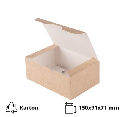 Papirnata kutija 150х91х71 mm kraft 25 kom