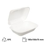 Burger ambalaža 185x150x75 mm XPS bijela 100 kom