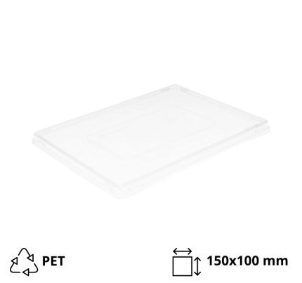 Poklopac PP za papirnatu posudu 750 ml 150×100 mm proziran 50 kom