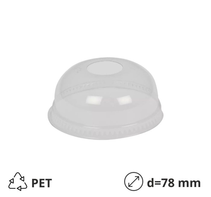 Poklopac kupola z rupom PET d=78 mm 50 kom