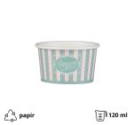 Papirnata skodelica 120 ml (4oz) ICE CREAM design d=7,7cm, h=4,8cm 50 kom