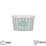 Papirnata skodelica 120 ml (4oz) ICE CREAM design d=7,7cm, h=4,8cm 50 kom