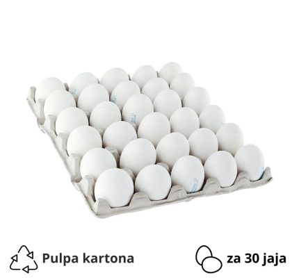 Kutija za 30 jaja pulpa kartona siva [160 kom/pak]