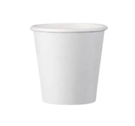Čaša papirnata 100 (120) ml d=62 mm 1-slojna bijela SUP, 50 kom