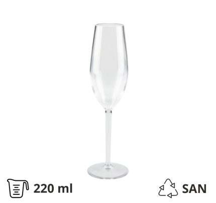 Čaša tvrda za šampanjac 220 ml 24 kom