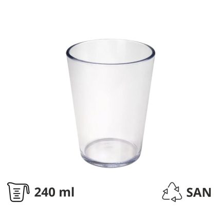 Čaša tvrda 240 ml 8 kom