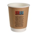 Čaša papirnata 300 (380) ml d=90 mm 2-slojna kraft SUP 25 kom