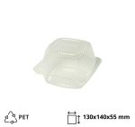 Posuda s poklopcem PET 130x140x55 mm prozirna [600 kom/pak]