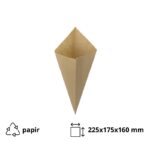 Vrećica za pomfrit 50 gr kraft 100 kom