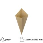 Vrećica za pomfrit 50 gr kraft 100 kom
