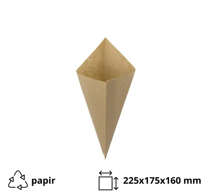 Vrećica za pomfrit 50 gr kraft 100 kom
