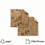 Vrećica za hamburgere 170x170 mm kraft novine 1000 kom