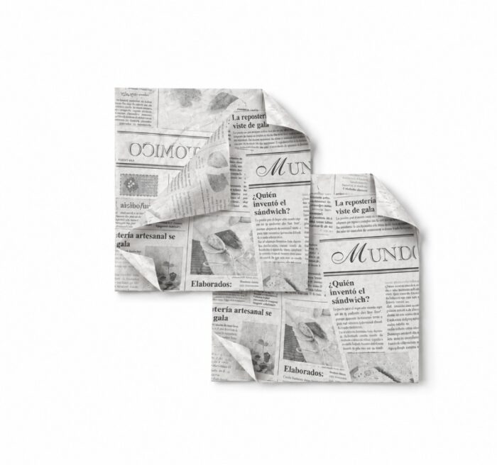 Vrećica za hamburgere 170×170 mm bijele novine 1000 kom