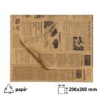 Papir za zamatanje hamburgera 290×300 mm kraft novine 500 kom