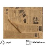 Papir za zamatanje hamburgera 290x300 mm kraft novine 500 kom