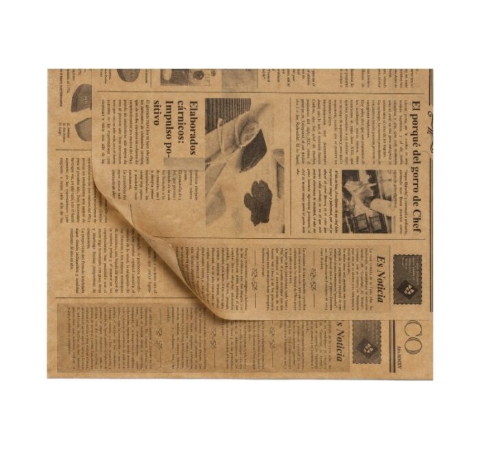 Papir za zamatanje hamburgera 290×300 mm kraft novine 500 kom