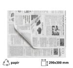 “Papir za zamatanje hamburgera 290×300 mm bijele novine 500 kom