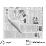 "Papir za zamatanje hamburgera 290x300 mm bijele novine 500 kom