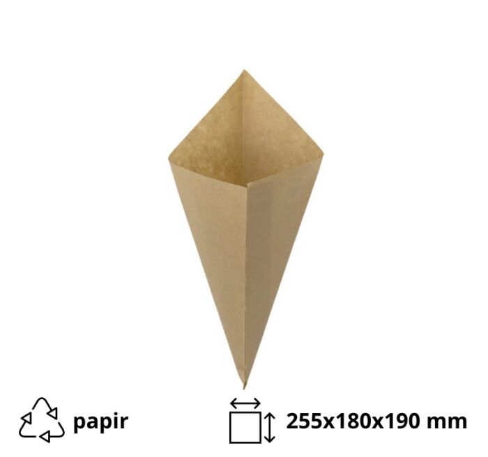 Vrećica za pomfrit 100 gr kraft 100 kom