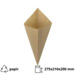 Vrećica za pomfrit 250 gr kraft 100 kom