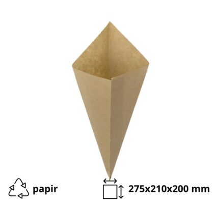 Vrećica za pomfrit 250 gr kraft 100 kom