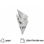Vrećica za pomfrit 50 gr bijele novine 100 kom